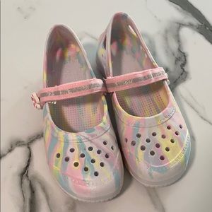 Girls Glitter Flower Water Shoes